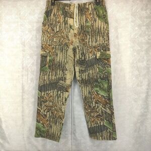 Vintage Jerzees Outdoors Realtree Camo Cargo Sweatpants Mens Large Fleece Pants